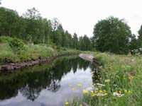 Kanalen sedd s�derut fr�n Smeddammen