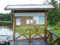 Insj�ns B�tklubbs informtionstavla vid g�sthamnen.