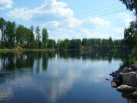 �sterdal�lven nedstr�ms mot Gr�da kraftverk.