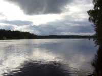 Dal�lven uppstr�ms sj�s�ttningsrampen mot Rudusj�n och B�singen.