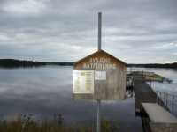 Inforationsskylt om Bysj�ns b�tf�rening.