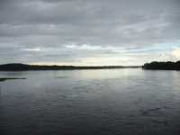 Dal�lven nedstr�ms landsv�gsbron mot sj�n Bysj�n.