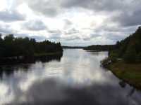 Dal�lven uppstr�ms landsv�gsbron.