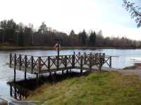 En n�rmare bild p� Djur�s �ngb�tsbrygga. 