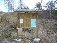 Informationstavla om �lvudden och �lvm�tet.