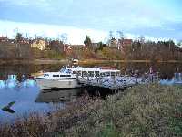 �sterdal�lven vid �lvudden med M/s Lisskulla liggandes vid �lvuddens �ngb�tsbrygga. �ven h�r kanske i framtiden  M/s Gustaf Wasa och S/s Engelbrekt kommer att l�gga till p� sina turer till/fr�n Siljan/Borl�nge.