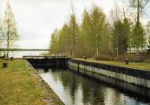 Haapavirta slussen nedstr�ms.