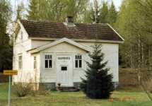 Kanalvaktens hus och m�rket privatomr�de.