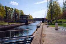 Slussen nedstr�ms.