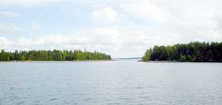 Kutveles breda kanal sedd fr�n norr.
