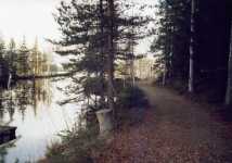 Ett minne av den gamla kanalen och v�gen till picknickplatsen.