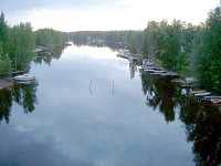 Oravi kanal till nord sett fr�n landsv�gsbron.