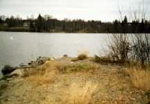 H�r fanns en f�rjebrygga f�re 1971.