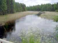 Kanalfarledens norra del Pistalakanal sedd fr�n landsv�gsbron s�derut.
