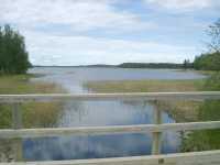 Pistalakanals norra mynning norrut till Orivesisj�n.