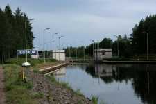 Soskua sluss  sedd fr�n uppstr�ms.