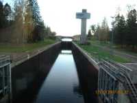 Taipale sluss motstr�ms p� h�sten. 
