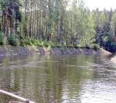 V��r�koski kanal g�r en kraftig sv�ng.