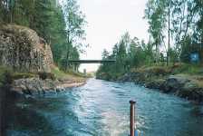 Halvv�gs igenom Varkaantaipale kanal.