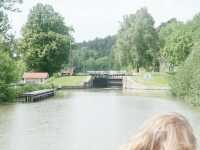 Tegelbrukets sluss fr�n kanalen i �ster