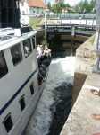 Sand�n under slussning