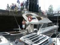 Under slussning uppstr�ms