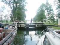 Inne i �versta slusskammaren, vy nedstr�ms