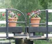 Blomster p� slussportarna