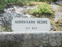Norrkvarn nedre, 63,3 meter �ver havet