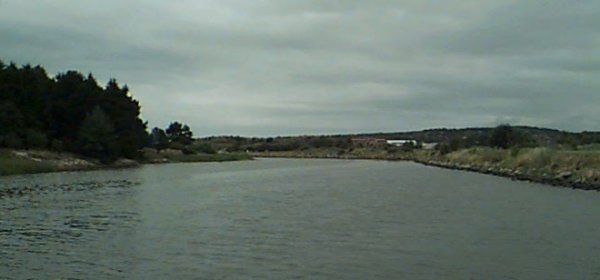 The middle part of  the canal on route towards Fiskeb�ck.