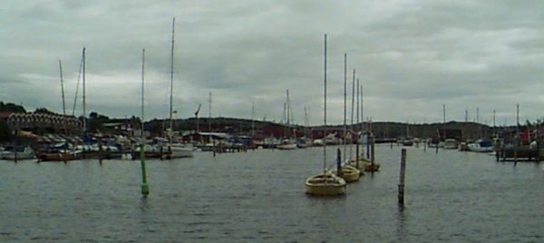 The pleasurebot harbour in �nnered seen from Eskil's canal