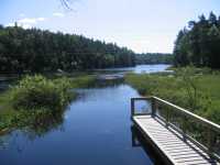Kanalen sedd s�derut fr�n Smeddammen