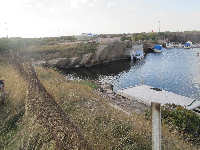 Vy norrut fr�n bron vid Bj�rkbornsv�gen
