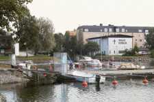 The harbour by the northern entrance