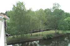 Slussomr�det sett fr�n g�ngbron �sterifr�n