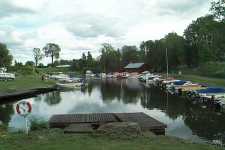 Hamnen uppstr�ms �vre slussen
