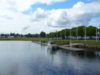 G�sthamnen vid Mora strand. Fotot taget fr�n �ngb�tsbryggan.
