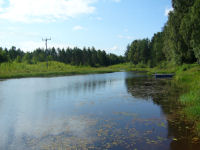 �nakanalen mot H�llansv�gen vid �sterdal�lven.