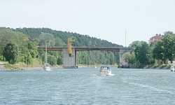 M�larbron, just north of the bridge.