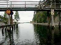 G�ngbron och s�dra kanalmynningen sedda fr�n norr