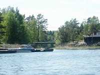 Infarten med landsv�gsbron fr�n norr