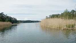 V�stra mynningen sedd innifr�n kanalen