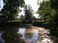 The loock from the waiting bridge upstreams