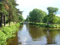 Kanalen nedstr�ms mot Lustigkulla nedre sluss.