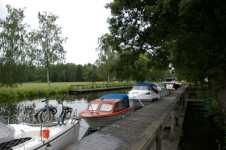 Slussning uppstr�ms i S�rkvarna slussttrappa