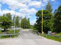 Bron �ver kanalen vid Kanalgatan i Ramn�s.