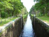 Vy fr�n Tr�ngfors sluss mot Lustigkulla �vre sluss.