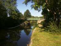 The bridge upstreams the lock