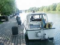 F�rt�jd vid g�stbryggan i Eker�. Tappstr�msbron i bakgrunden.