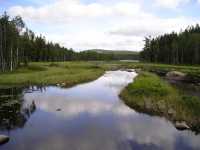 Kanalen sedd fr�n bron mot M�rke-Malen